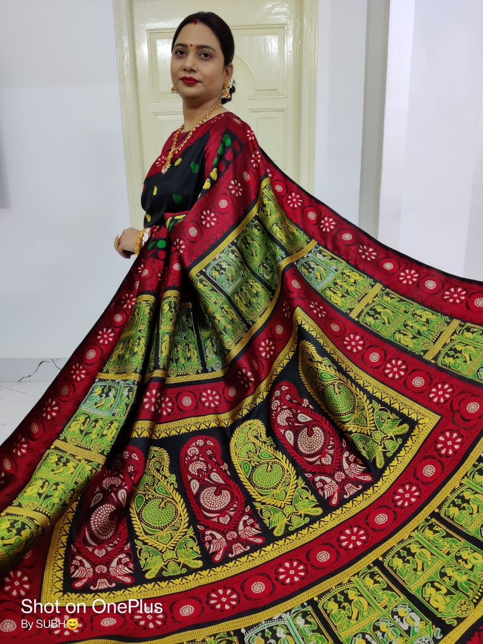 Full Revival Bishnupuri Vintage Baluchari Saree