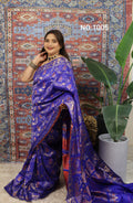 Royal Blue Swarnachari Silk Saree - photo 1