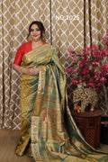 Mehendi Green Swarnachari Silk Saree - photo 1