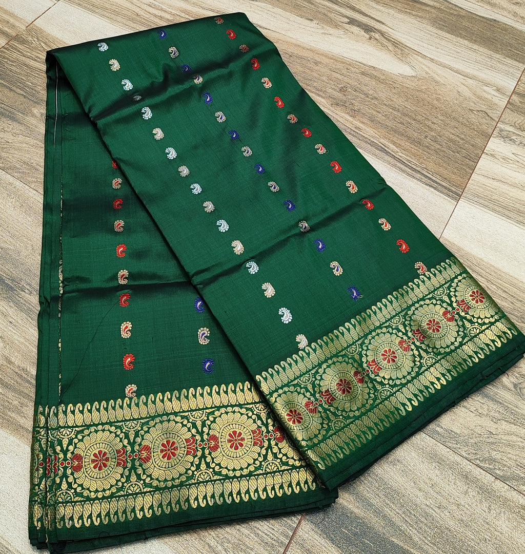 Bottle Green Swarnabalu Silk Saree - photo 5